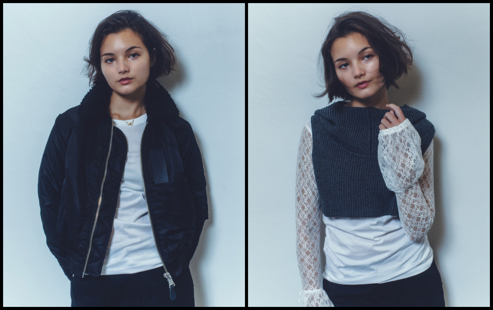 商品を身につけた人物画像