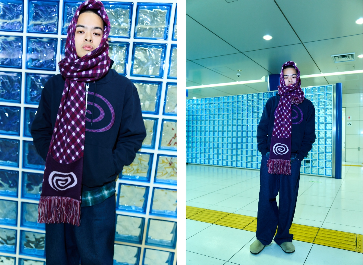 商品を身につけた人物画像