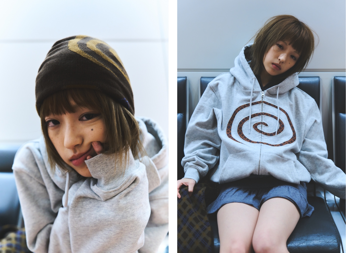 商品を身につけた人物画像