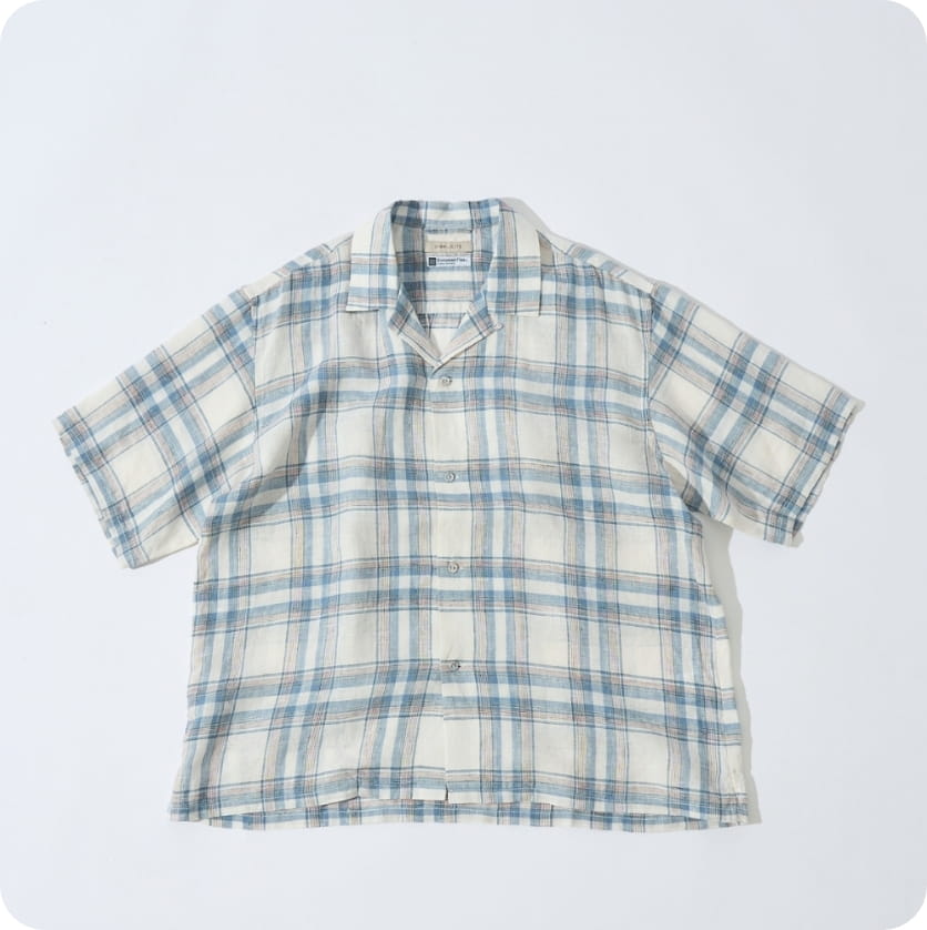 ヨーロッパリネン半袖シャツ