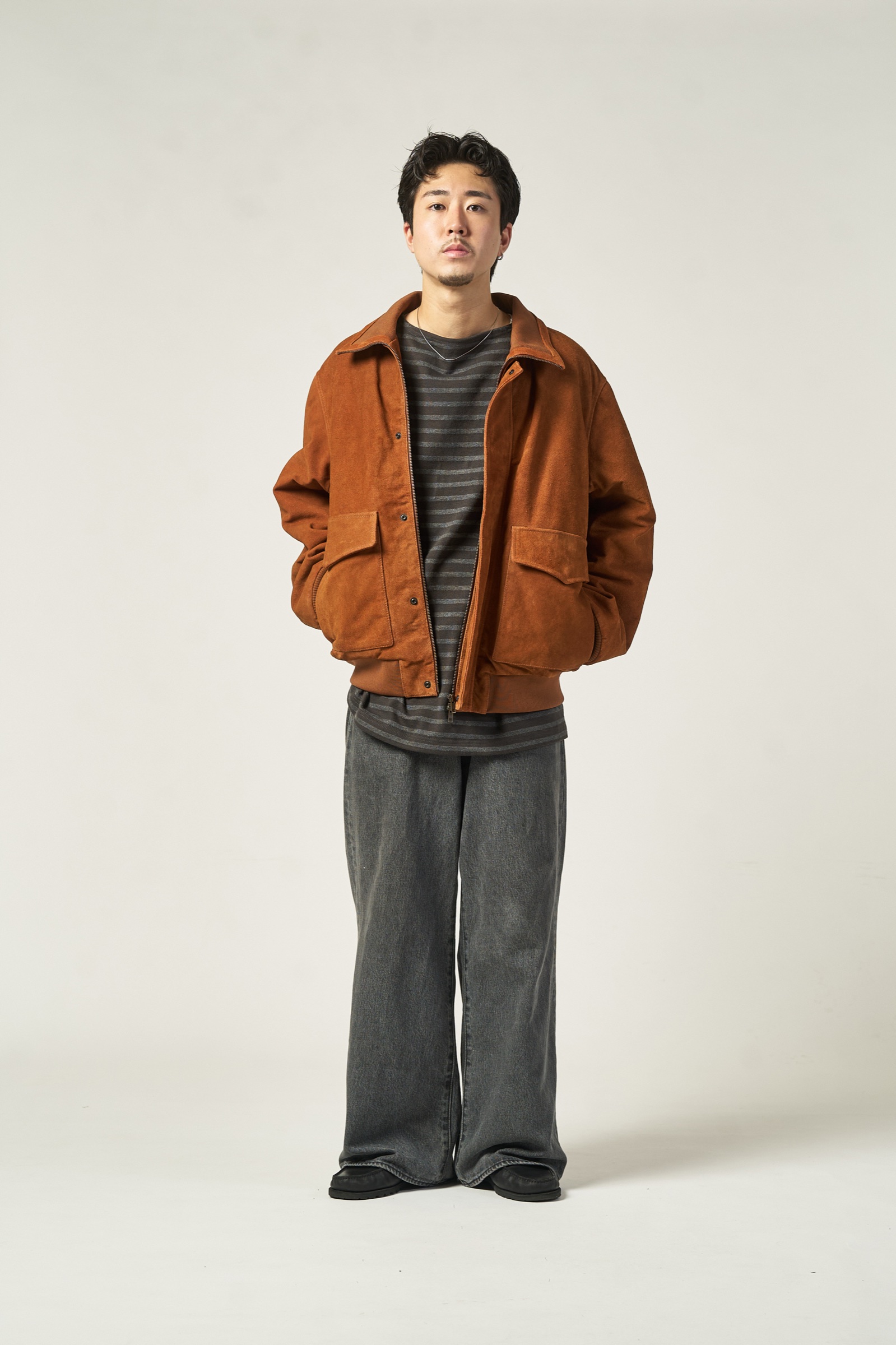 LOOK 17 SKOOKUM EX SUEDE FLIGHT JACKET