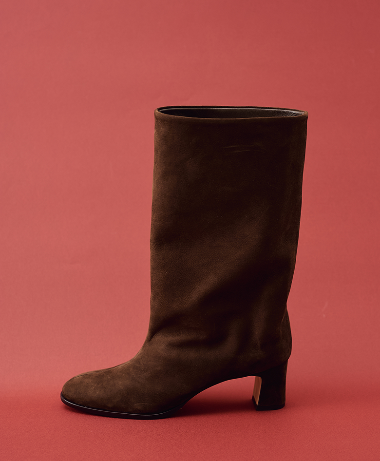leather wideshaft middleboots